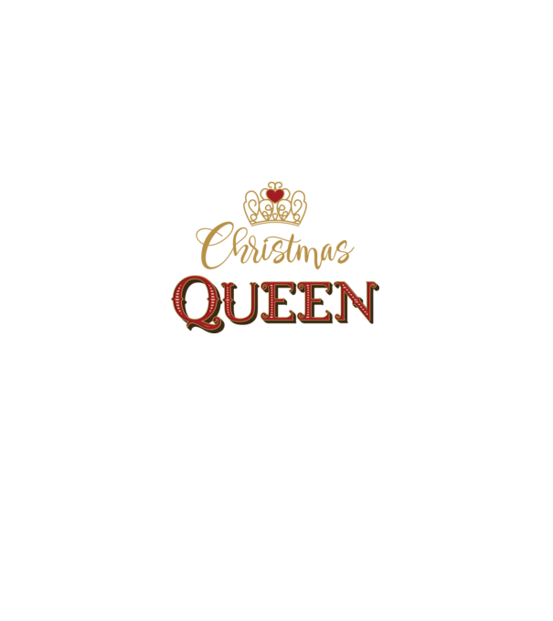 Christmas Queen model negru pe tricou
