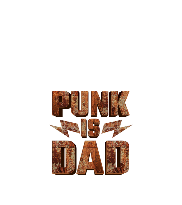 PUNK IS DAD model negru pe tricou