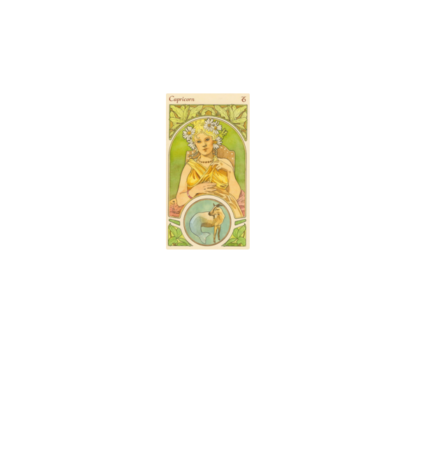 Horoscop Tarot CAPRICORNUL model alb pe tricou
