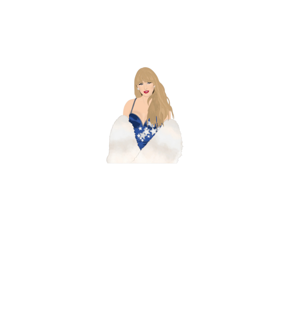Taylor Swift blue model alb pe tricou