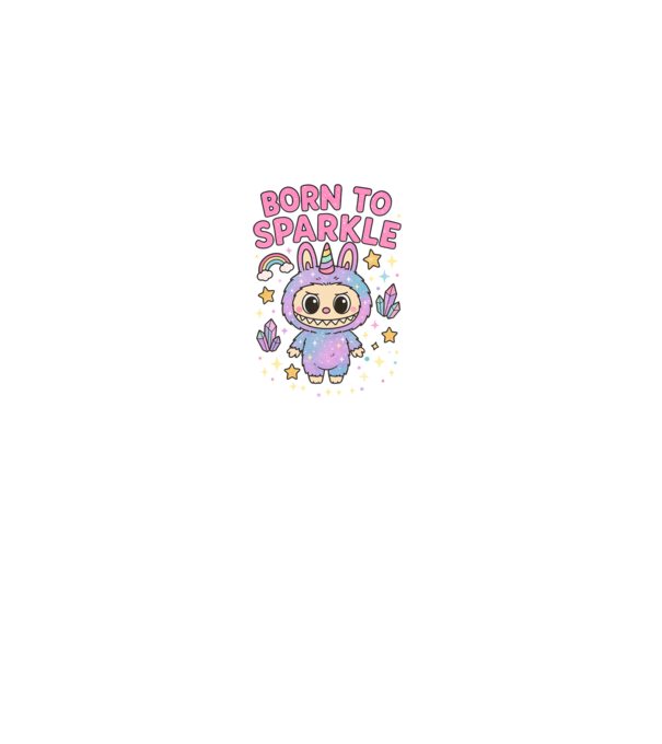 Born to sparkle model negru pe tricou