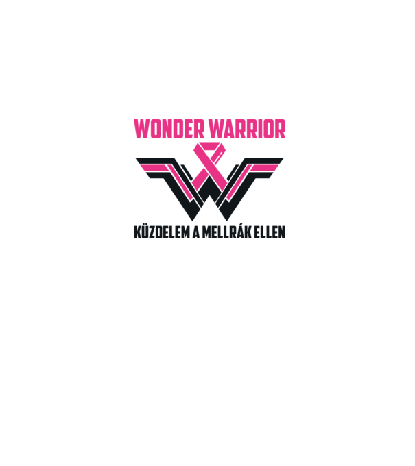 WONDER WARRIOR model alb pe tricou