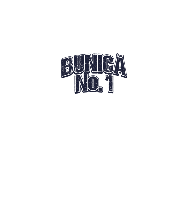 Bunică No.1 model alb pe tricou