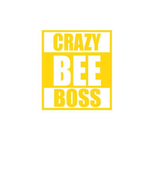 Crazy bee boss model negru pe tricou