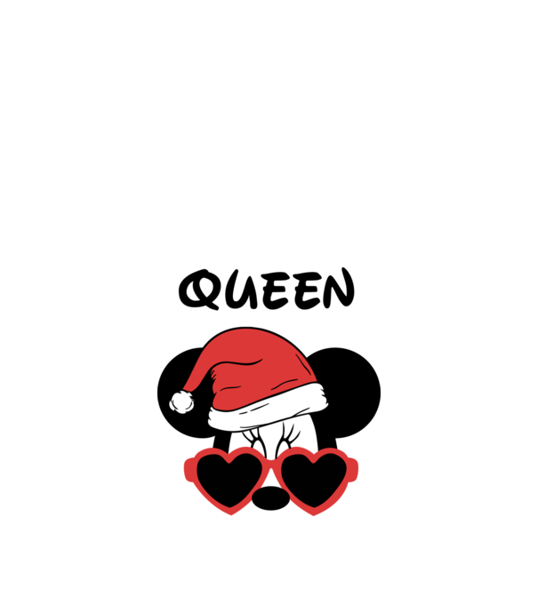 minnie santa queen model alb pe tricou
