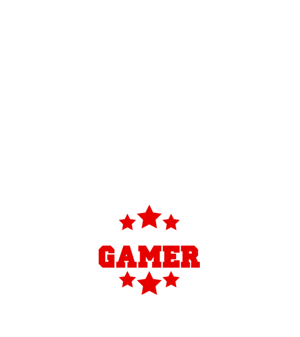 Natural born gamer model alb pe tricou