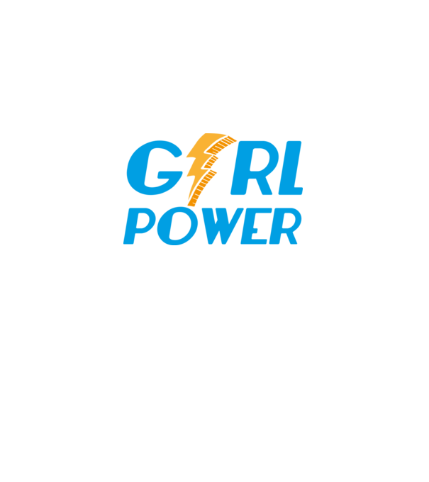 GirlPower model negru pe tricou