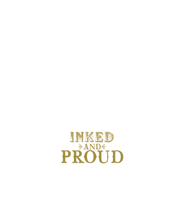Inked and proud model albastru închis pe tricou