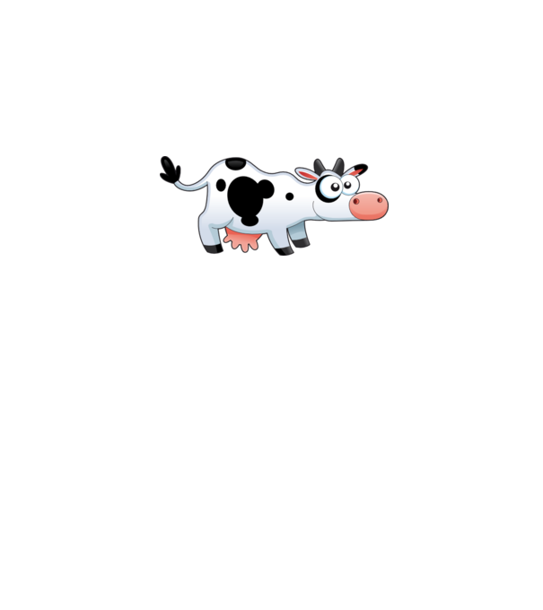 Cow model albastru regal pe tricou