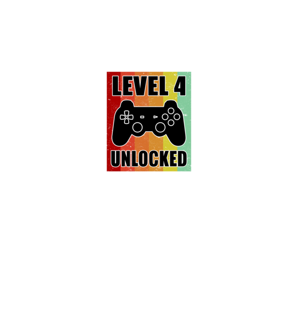 level 4 unlocked retro gamer model negru pe tricou