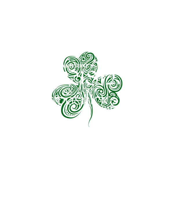 Everyone is irish shamrock model negru pe tricou