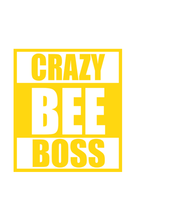Crazy bee boss model negru pe tricou