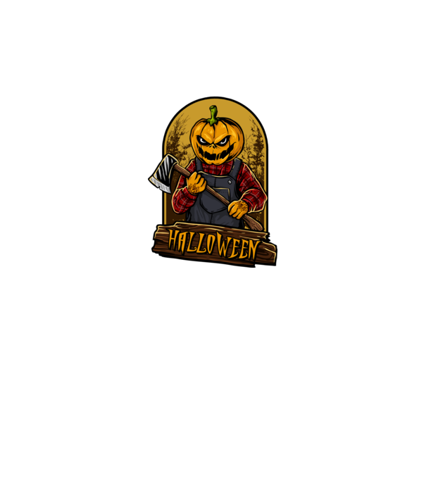 Scary halloween model negru pe tricou