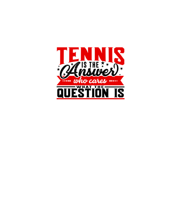 Sport is the answer JUCĂTOR TENIS model alb pe tricou