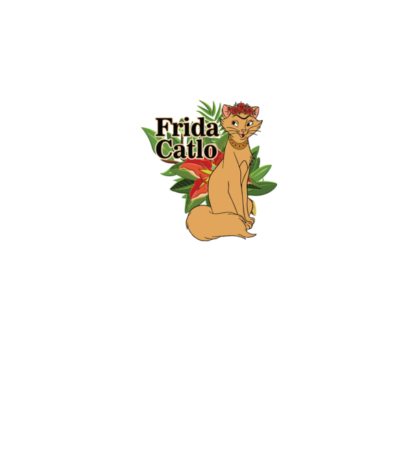 FridaCatlo model negru pe tricou