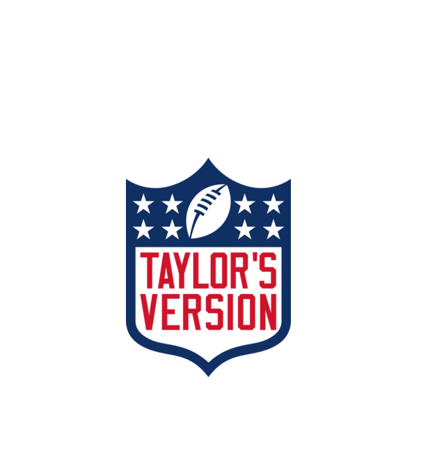 Taylor Swift football logo model alb pe tricou
