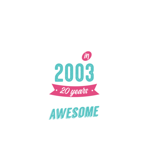 Made in 2003 model negru pe tricou