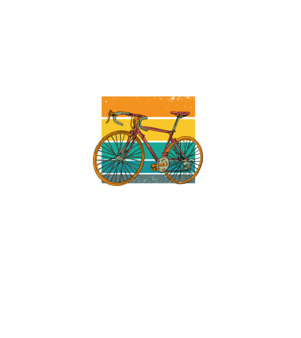 Retro bike model negru pe tricou