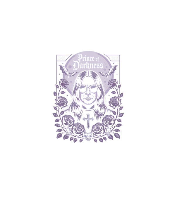 Prince of Darkness model negru pe tricou