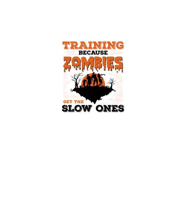 Zombies get the slow ones model gri pe tricou