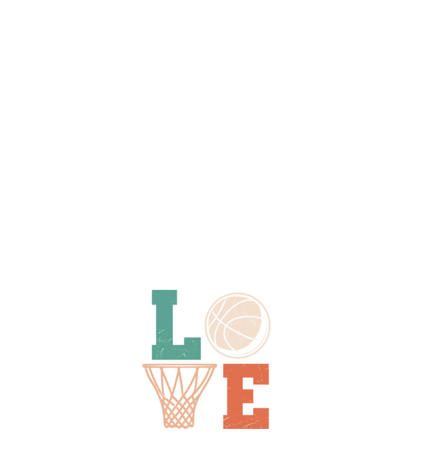 LOVE basketball model negru pe tricou