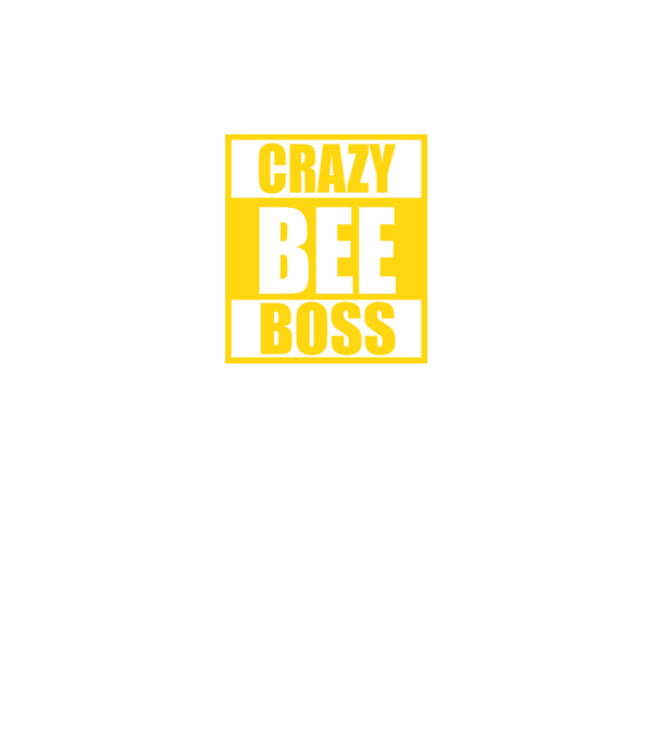 Crazy bee boss model negru pe tricou