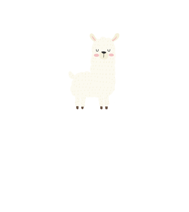 Alpaca model alb pe tricou