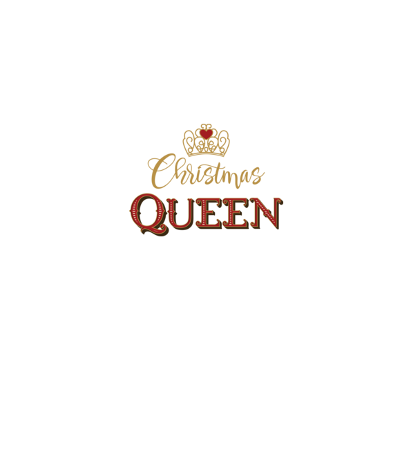 Christmas Queen model negru pe tricou