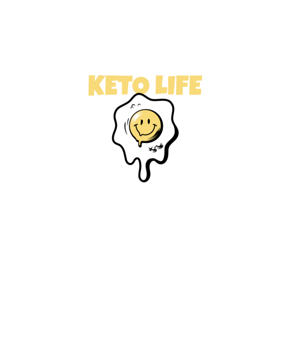 HAPPY KETO LIFE model negru pe tricou