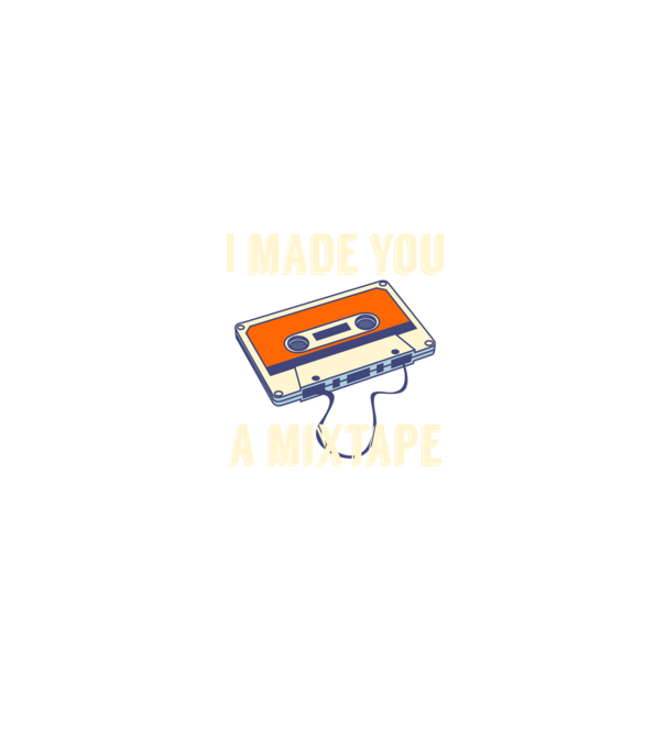 Mixtape model negru pe tricou