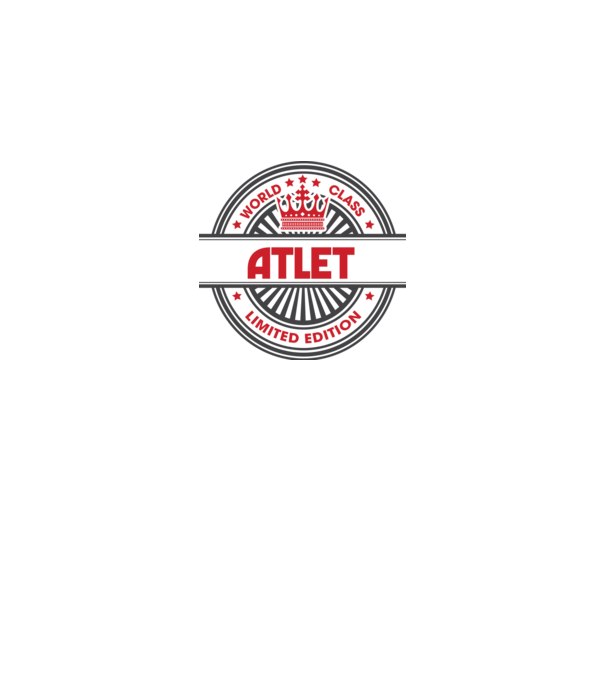 atlet model alb pe tricou