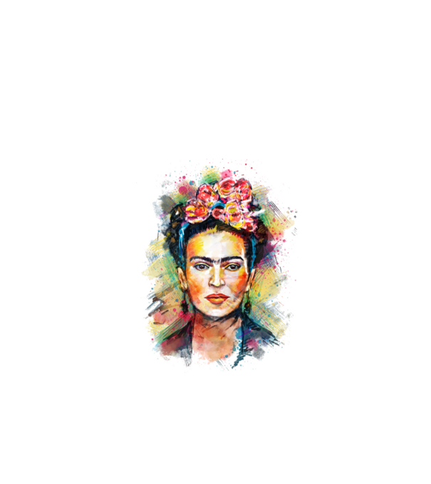 Frida Kahlo model alb pe tricou