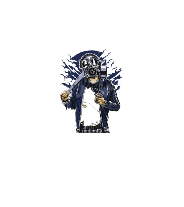 Graffiti model negru pe tricou