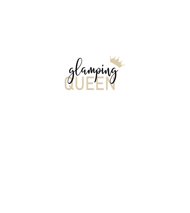 Glamping queen model gri pe tricou