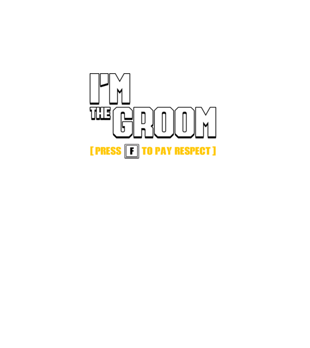 I'm the Groom model negru pe tricou