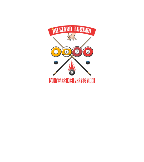 Billiard legend born in 1973 model negru pe tricou