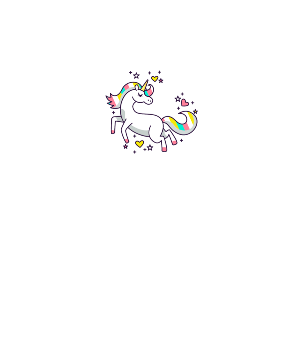 Unicorn Spark model gri pe tricou
