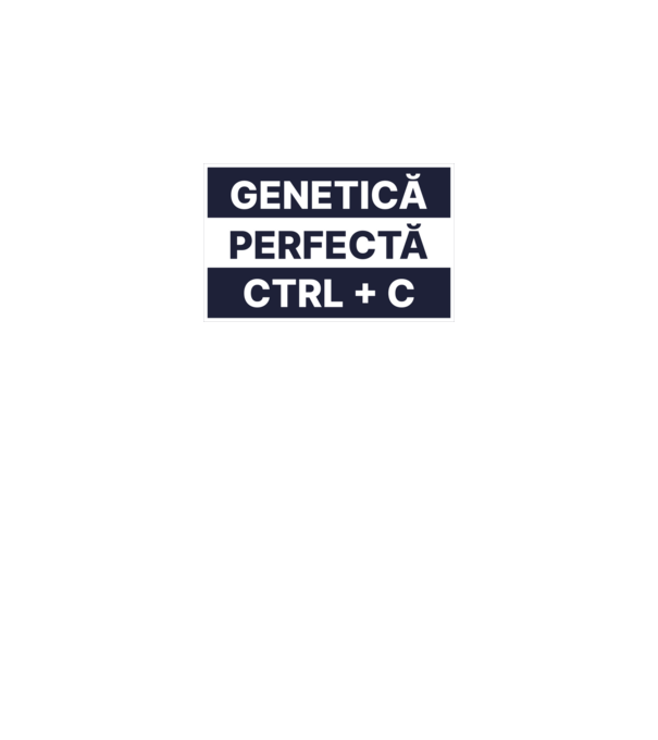 Genetică perfectă CTRL + C model galben neon pe tricou