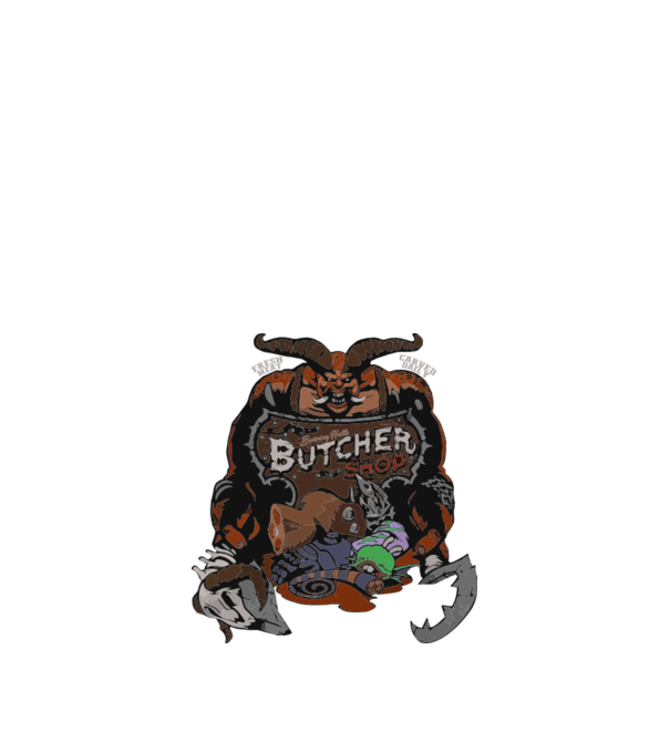 Heroes of the Storm - Butcher (snapsleek) model negru pe tricou