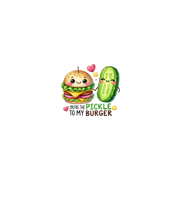 Pickle to my Burger model gri pe tricou
