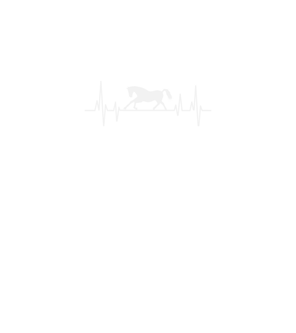horse heartbeat model negru pe tricou