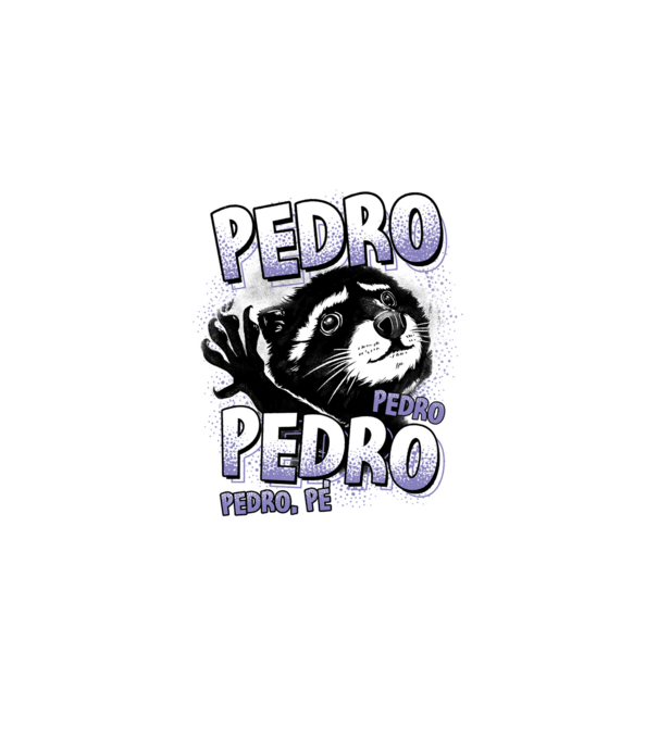 PEDRO PEDRO PEDRO model negru pe tricou