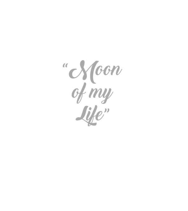 Moon of my life model negru pe tricou