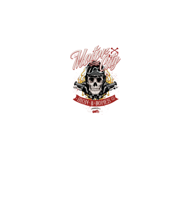 Motor City model negru pe tricou