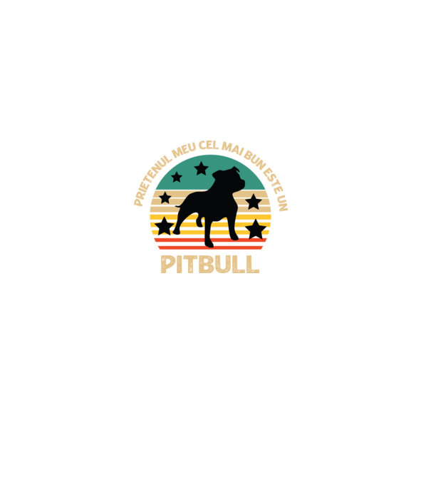 Prietenul meu cel mai bun este un pitbull model negru pe tricou