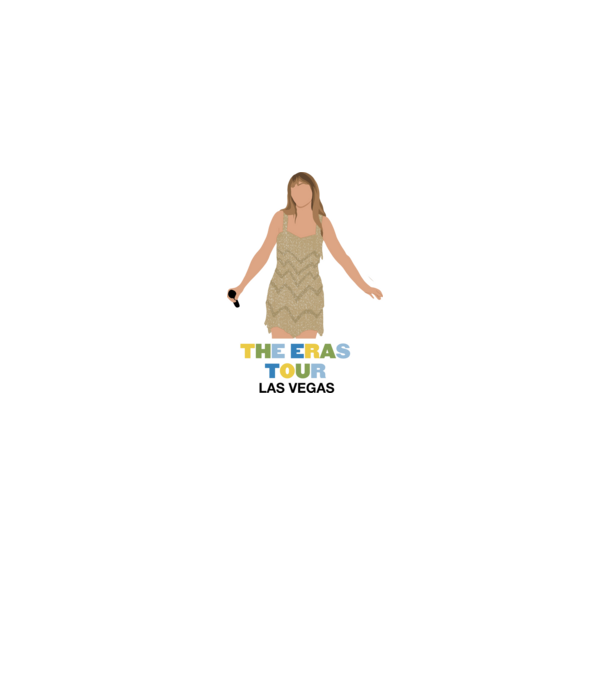 Taylor Swift The Eras Tour Las Vegas model gri pe tricou