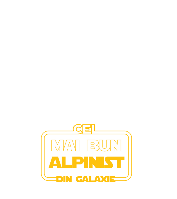 cel mai bun alpinist din galaxie model negru pe tricou