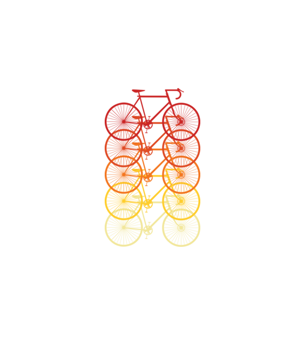 Retro Bike model negru pe tricou