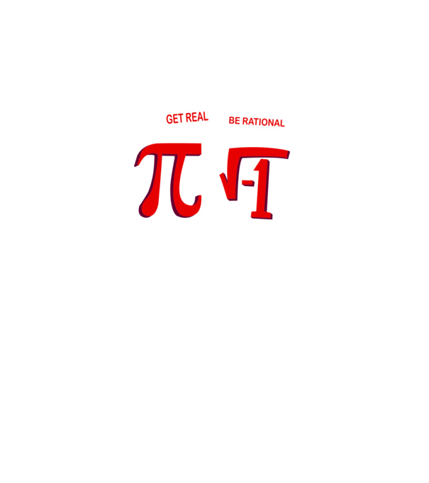 Get real, be rational model gri închis pe tricou