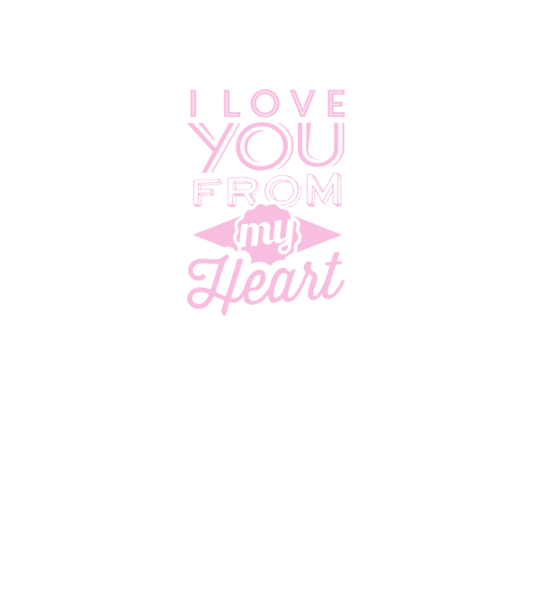 love you from model mov pe tricou